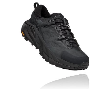 Hoka One One Kaha Low Gore-tex Moški Trail Tekaški Čevlji Črna / Globoko Siva SI-125684L